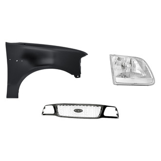 Replacement - 3-Piece Kit (Passenger Side Headlight, Grille, Front Passenger Side Fender) (Standard Line)