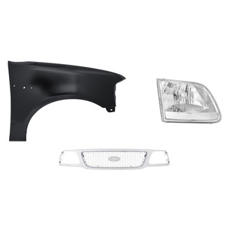 Replacement - 3-Piece Kit (Passenger Side Headlight, Grille, Front Passenger Side Fender) (Standard Line)