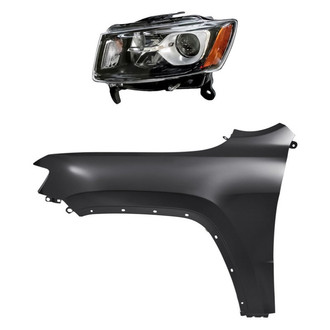 Replacement - 2-Piece Kit (Driver Side Headlight, Front Driver Side Fender) (Standard Line)