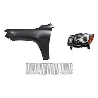 Replacement - 3-Piece Kit (Driver Side Headlight, Grille, Front Driver Side Fender) (CAPA Certified)