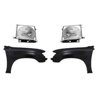 Replacement - 4-Piece Kit (Driver and Passenger Side Headlights, Driver and Passenger Side Fenders)