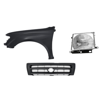 Replacement - 3-Piece Kit (Driver Side Headlight, Grille, Front Driver Side Fender) (Standard Line)