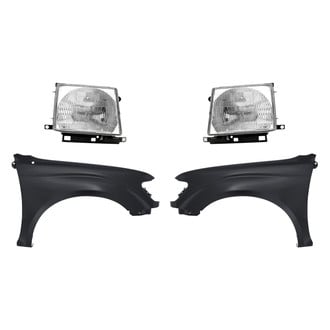 Replacement - 4-Piece Kit (Driver and Passenger Side Headlights, Driver and Passenger Side Fenders) (Standard Line)