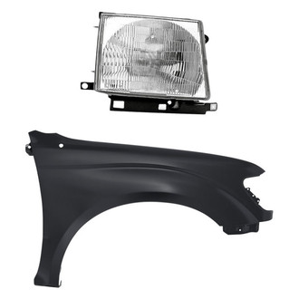 Replacement - 2-Piece Kit (Passenger Side Headlight, Front Passenger Side Fender) (Standard Line)