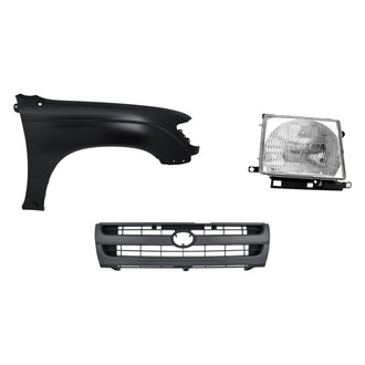 Replacement - 3-Piece Kit (Passenger Side Headlight, Grille, Front Passenger Side Fender) (Standard Line)