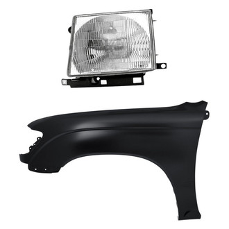 Replacement - 2-Piece Kit (Driver Side Headlight, Front Driver Side Fender) (CAPA Certified)