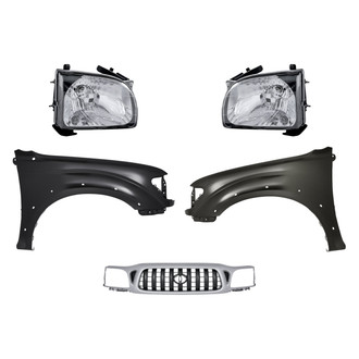 Replacement - 5-Piece Kit (Driver and Passenger Side Headlights, Grille, Driver and Passenger Side Fenders) (Standard Line)