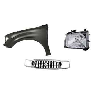 Replacement - 3-Piece Kit (Driver Side Headlight, Grille, Front Driver Side Fender) (Standard Line)