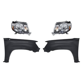 Replacement - 4-Piece Kit (Driver and Passenger Side Headlights, Driver and Passenger Side Fenders) (Standard Line)