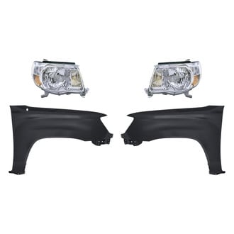 Replacement - 4-Piece Kit (Driver and Passenger Side Headlights, Driver and Passenger Side Fenders) (Standard Line)