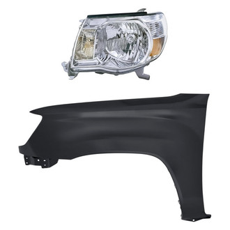 Replacement - 2-Piece Kit (Driver Side Headlight, Front Driver Side Fender) (CAPA Certified)