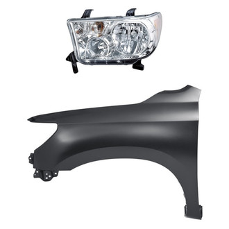 Replacement - 2-Piece Kit (Driver Side Headlight, Front Driver Side Fender)