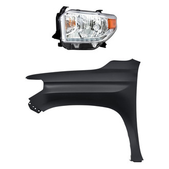 Replacement - 2-Piece Kit (Driver Side Headlight, Front Driver Side Fender) (Standard Line)