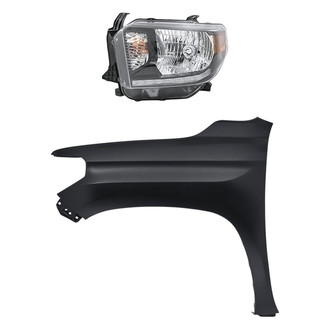 Replacement - 2-Piece Kit (Driver Side Headlight, Front Driver Side Fender) (Standard Line)
