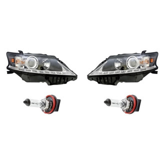 Replacement - 4-Piece Kit (Driver and Passenger Side Headlights, Bulbs) (Standard Line)