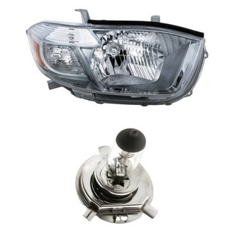 Replacement - 2-Piece Kit (Passenger Side Headlight, Bulb) (Standard Line)