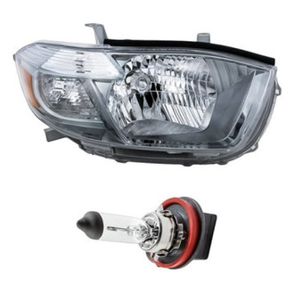 Replacement - 2-Piece Kit (Passenger Side Headlight, Bulb) (Standard Line)