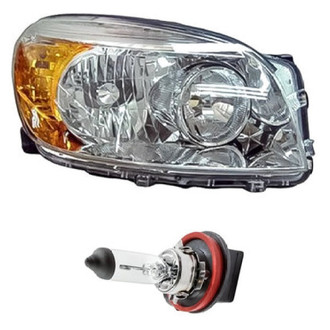 Replacement - 2-Piece Kit (Passenger Side Headlight, Bulb) (Standard Line)
