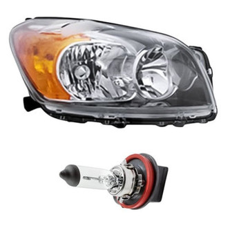 Replacement - 2-Piece Kit (Passenger Side Headlight, Bulb) (Standard Line)