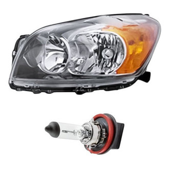 Replacement - 2-Piece Kit (Driver Side Headlight, Bulb) (Standard Line)