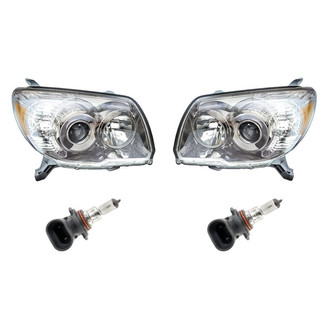 Replacement - 4-Piece Kit (Driver and Passenger Side Headlights, Bulbs) (Standard Line)