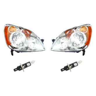 Replacement - 4-Piece Kit (Driver and Passenger Side Headlights, Bulbs) (Standard Line)