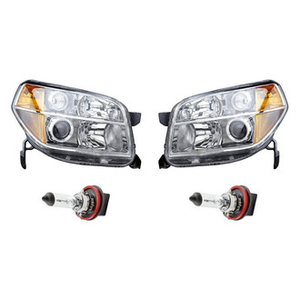 Replacement - 4-Piece Kit (Driver and Passenger Side Headlights, Bulbs) (Standard Line)