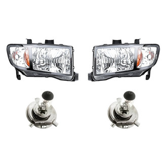 Replacement - 4-Piece Kit (Driver and Passenger Side Headlights, Bulbs) (Standard Line)