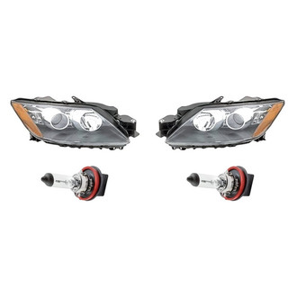 Replacement - 4-Piece Kit (Driver and Passenger Side Headlights, Bulbs) (Standard Line)