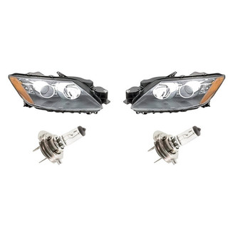 Replacement - 4-Piece Kit (Driver and Passenger Side Headlights, Bulbs) (Standard Line)