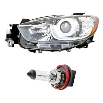 Replacement - 2-Piece Kit (Driver Side Headlight, Bulb) (Standard Line)