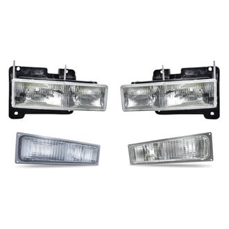 Replacement - 4-Piece Kit (Driver and Passenger Side Headlights, Driver and Passenger Side Turn Signal/Parking Lights) (Standard Line)