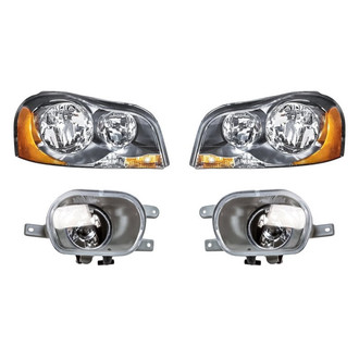 Replacement - 4-Piece Kit (Driver and Passenger Side Headlights, Driver and Passenger Side Fog Lights) (Standard Line)
