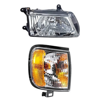 Replacement - 2-Piece Kit (Passenger Side Headlight, Passenger Side Turn Signal/Corner Light) (Standard Line)