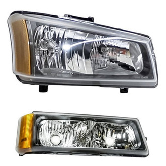 Replacement - 2-Piece Kit (Passenger Side Headlight, Passenger Side Turn Signal/Parking Light) (Standard Line)