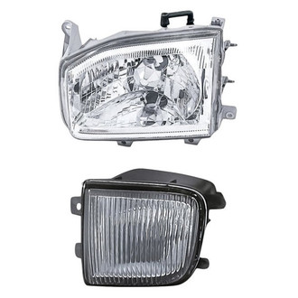 Replacement - 2-Piece Kit (Driver Side Headlight, Driver Side Fog Light) (Standard Line)