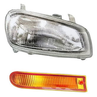 Replacement - 2-Piece Kit (Passenger Side Headlight, Passenger Side Turn Signal/Parking Light) (Standard Line)