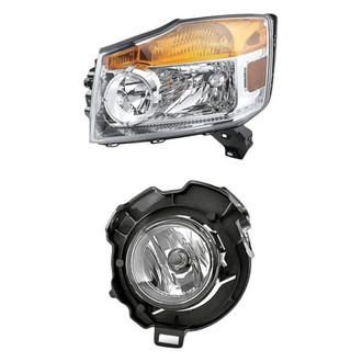 Replacement - 2-Piece Kit (Driver Side Headlight, Driver Side Fog Light) (Standard Line)