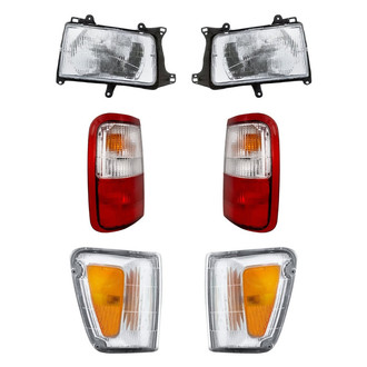 Replacement - 6-Piece Kit (Driver and Passenger Side Headlights, Driver and Passenger Side Tail Lights, Driver and Passenger Side Turn Signal/Corner Lights) (Standard Line)
