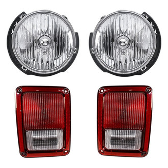 Replacement - 4-Piece Kit (Driver and Passenger Side Headlights, Driver and Passenger Side Tail Lights) (Standard Line)