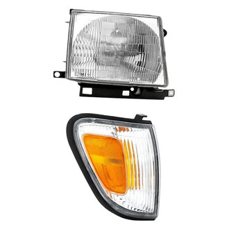 Replacement - 2-Piece Kit (Passenger Side Headlight, Passenger Side Turn Signal/Corner Light) (Standard Line)