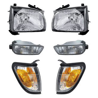 Replacement - 6-Piece Kit (Driver and Passenger Side Headlights, Driver and Passenger Side Turn Signal/Corner Lights, Driver and Passenger Side Turn Signal/Parking Lights) (Standard Line)