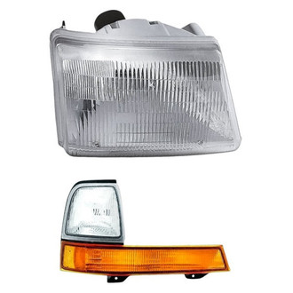 Replacement - 2-Piece Kit (Passenger Side Headlight, Passenger Side Turn Signal/Parking Light) (Standard Line)