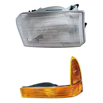 Replacement - 2-Piece Kit (Driver Side Headlight, Driver Side Turn Signal/Parking Light) (Standard Line)