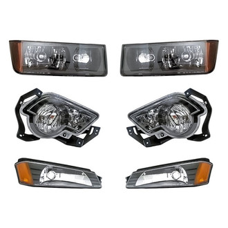 Replacement - 6-Piece Kit (Driver and Passenger Side Headlights, Driver and Passenger Side Fog Lights , Driver and Passenger Side Turn Signal/Parking Lights) (Standard Line)