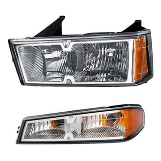 Replacement - 2-Piece Kit (Driver Side Headlight, Driver Side Turn Signal/Parking Light) (Standard Line)