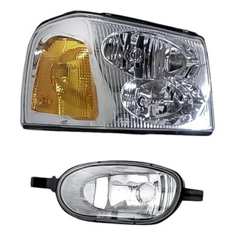 Replacement - 2-Piece Kit (Passenger Side Headlight, Passenger Side Cornering Light) (Standard Line)