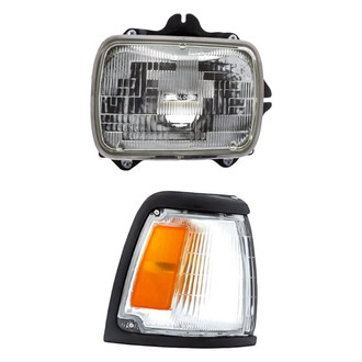 Replacement - 2-Piece Kit (Passenger Side Headlight, Passenger Side Turn Signal/Corner Light) (Standard Line)