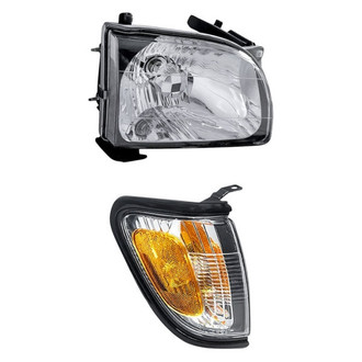 Replacement - 2-Piece Kit (Passenger Side Headlight, Passenger Side Turn Signal/Corner Light) (Standard Line)