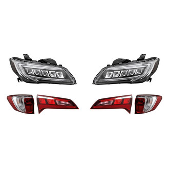 Replacement - 6-Piece Kit (Driver and Passenger Side Headlights, Driver and Passenger Side Tail Lights)